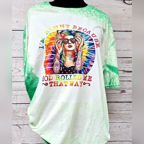 Funny women's tee shirt, Bleached tees - Picture 1 of 4